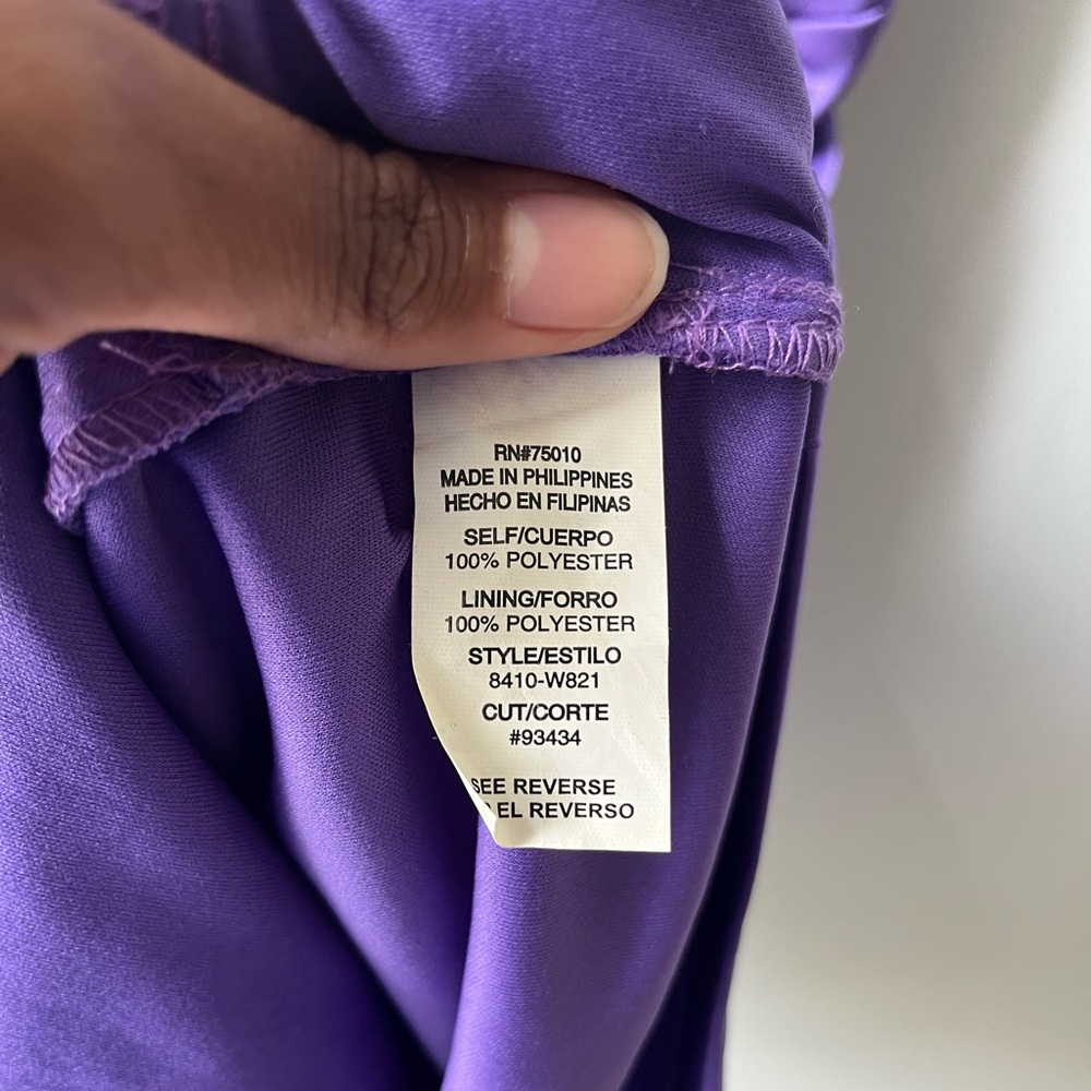 City Triangle Purple Mini Dress Size Large - Picture 4 of 4